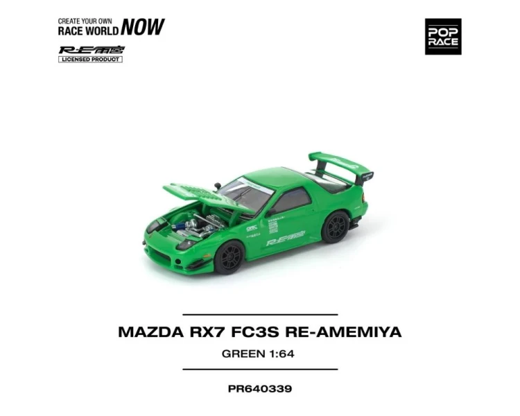 Pop Race Mazda RX7 FC3S RE-Amemiya Green PR640339
