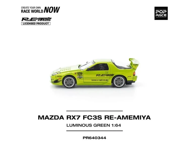 Pop Race Mazda RX7 FC3S RE-Amemiya Luminous Green PR640344