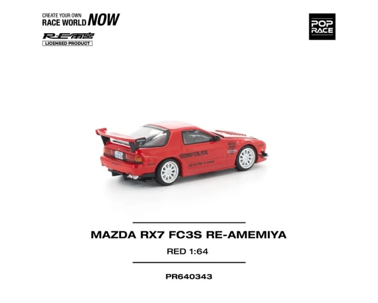 Pop Race Mazda RX7 FC3S RE-Amemiya Red PR640343