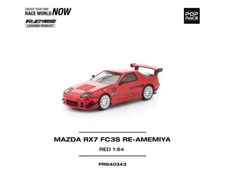 Pop Race Mazda RX7 FC3S RE-Amemiya Red PR640343
