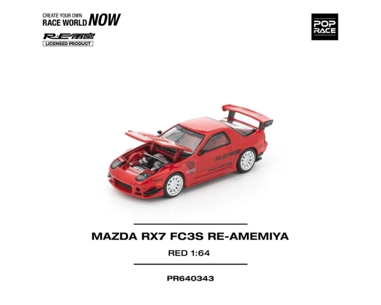 Pop Race Mazda RX7 FC3S RE-Amemiya Red PR640343
