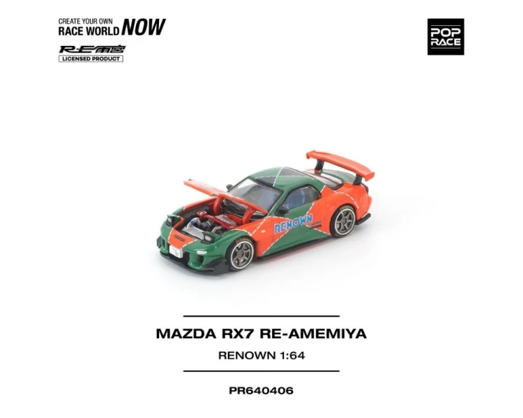 Pop Race Mazda RX7 RE-Amemiya Renown Orange Green PR640406
