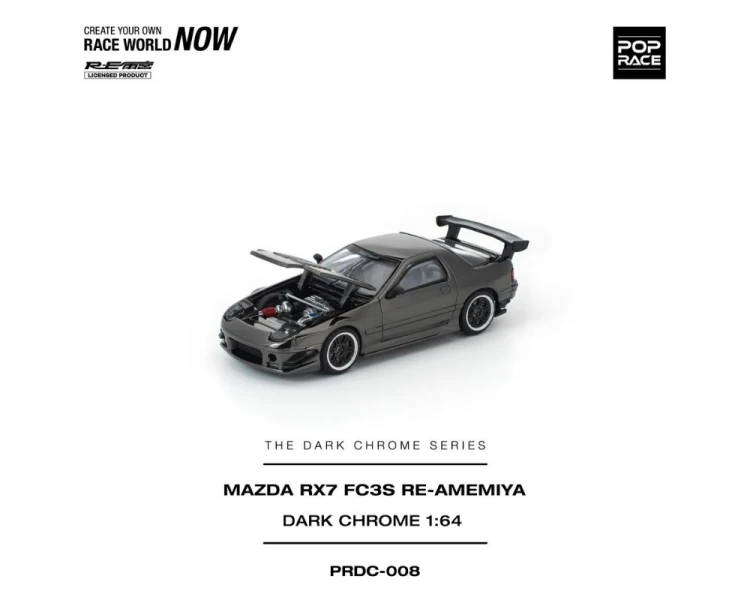 Pop Race Mazda RX7-FC3S RE-Amemiya Dark Chrome PRDC008