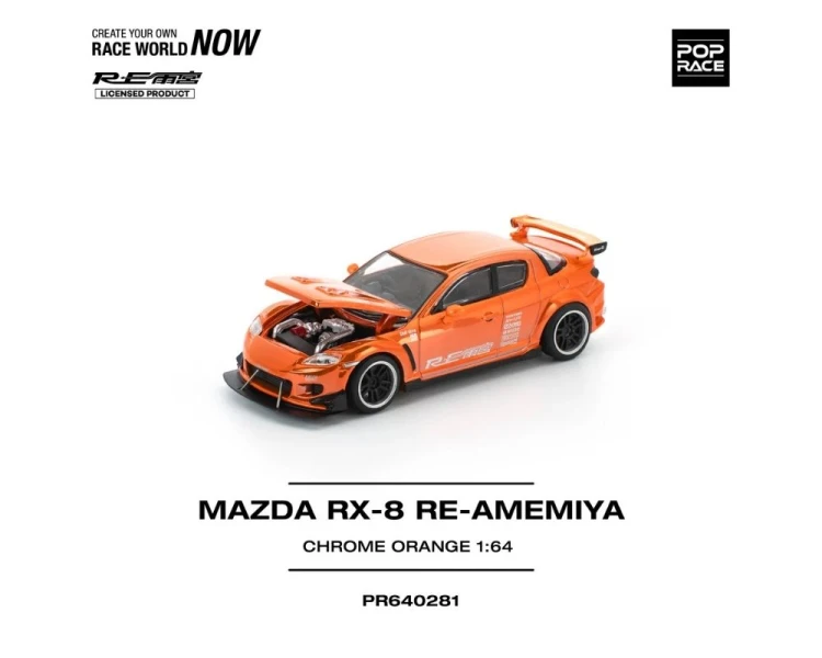 Pop Race Mazda RX8 RE-Amemiya Chrome Orange PR640281