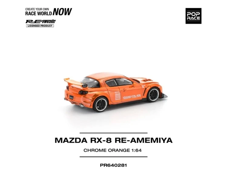 Pop Race Mazda RX8 RE-Amemiya Chrome Orange PR640281