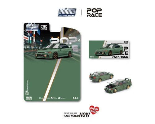 Pop Race Mitsubishi Lancer Evolution IV Green PRE022
