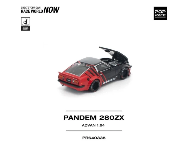 Pop Race Pandem Nissan 280 ZX Advan Black Red PR640335