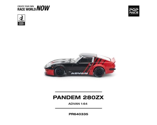 Pop Race Pandem Nissan 280 ZX Advan Black Red PR640335