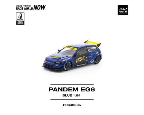 Pop Race Pandem Honda Civic EG6 Blue Black PR640365