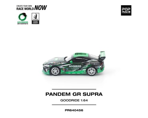 Pop Race Pandem Toyota GR Supra Goodride Black Green PR640456