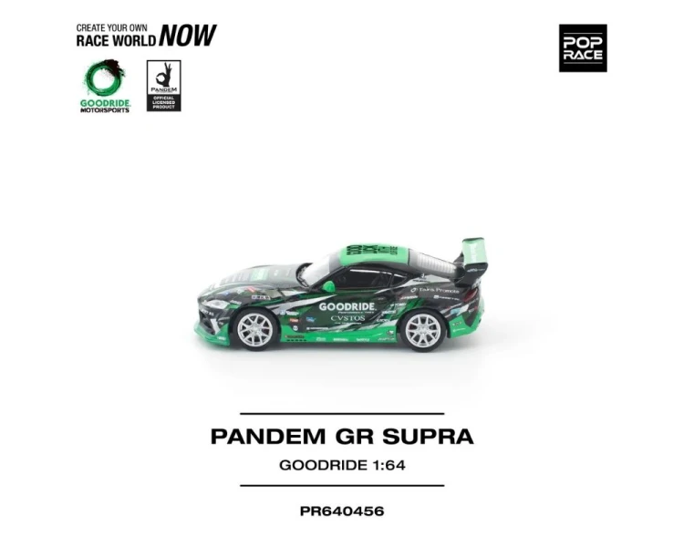 Pop Race Pandem Toyota GR Supra Goodride Black Green PR640456