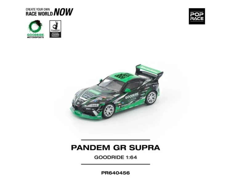 Pop Race Pandem Toyota GR Supra Goodride Black Green PR640456