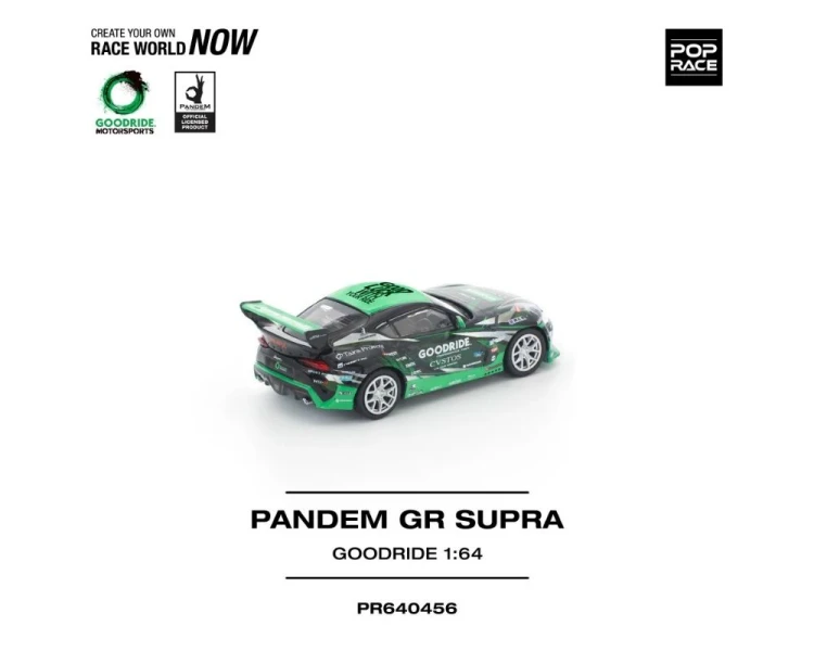 Pop Race Pandem Toyota GR Supra Goodride Black Green PR640456