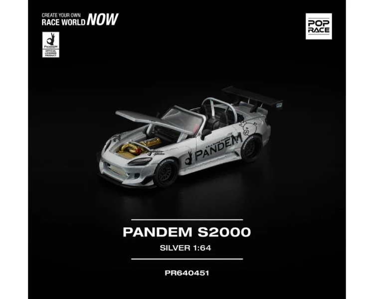 Pop Race Pandem Honda S2000 Silver PR640451
