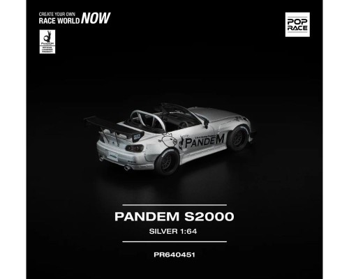 Pop Race Pandem Honda S2000 Silver PR640451