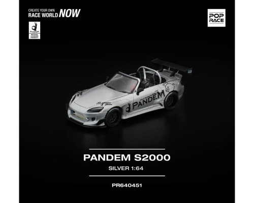 Pop Race Pandem Honda S2000 Silver PR640451