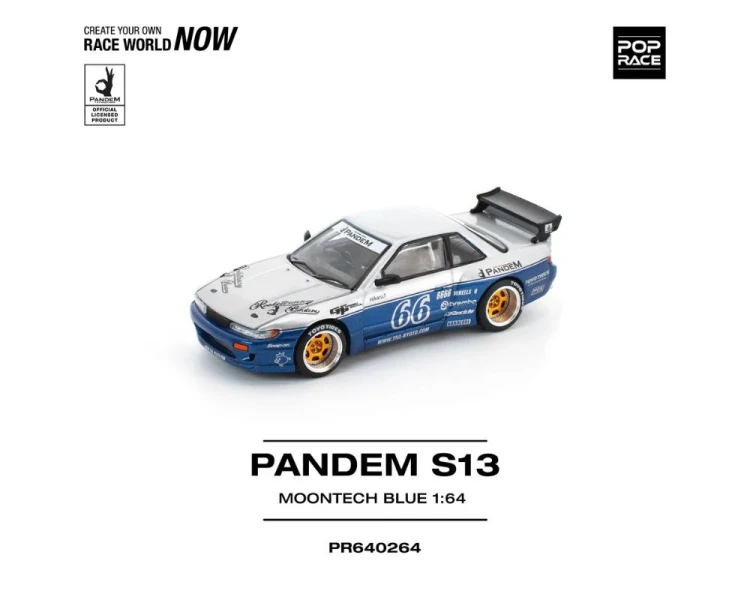 Pop Race Pandem Nissan Silvia S13 Moontech Blue PR640264