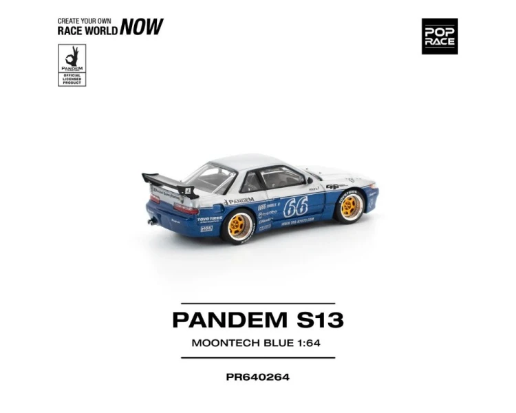 Pop Race Pandem Nissan Silvia S13 Moontech Blue PR640264