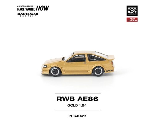 Pop Race Toyota RWB AE86 Gold PR640411