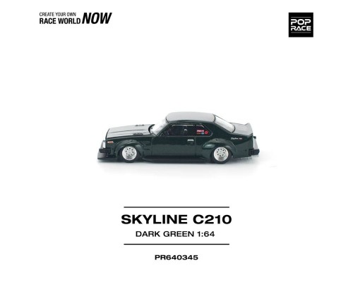 Pop Race Nissan Skyline C210 Dark Green PR640345
