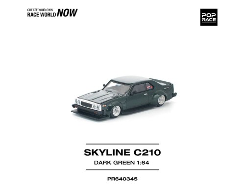 Pop Race Nissan Skyline C210 Dark Green PR640345