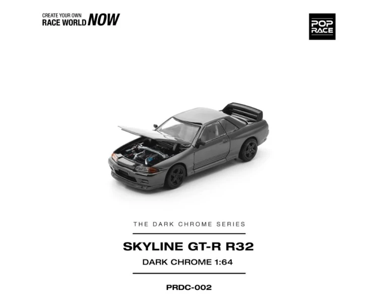 Pop Race Nissan Skyline R32 GT-R Dark Chrome PRDC002