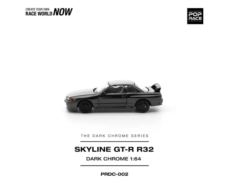 Pop Race Nissan Skyline R32 GT-R Dark Chrome PRDC002