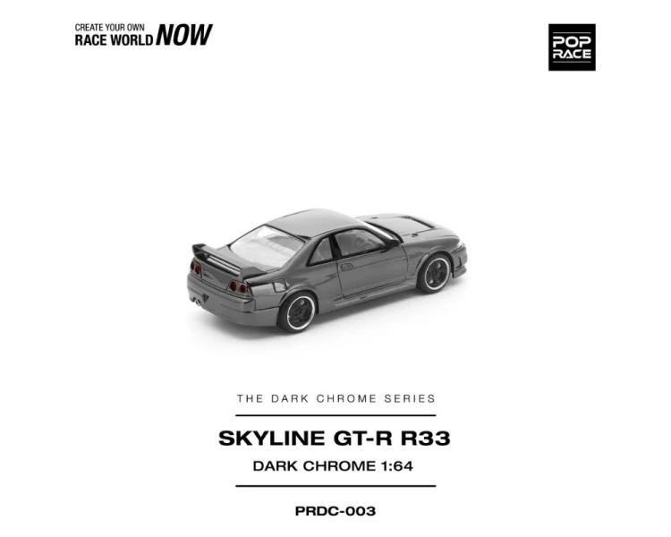 Pop Race Nissan Skyline R33 GT-R Dark Chrome PRDC003