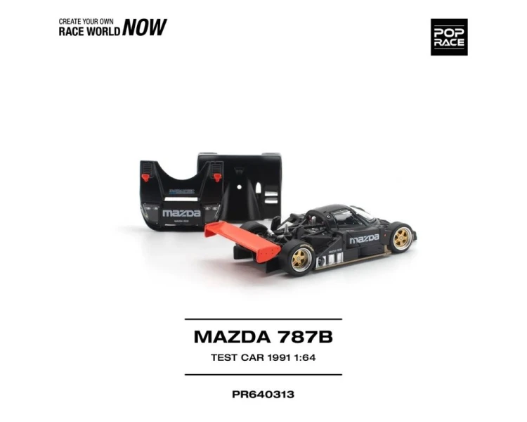 Pop Race Mazda 787B Test Car Black Red PR640313