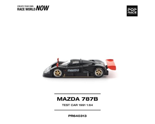 Pop Race Mazda 787B Test Car Black Red PR640313