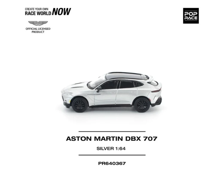 Pop Race Aston Martin DBX 707 Silver PR640367