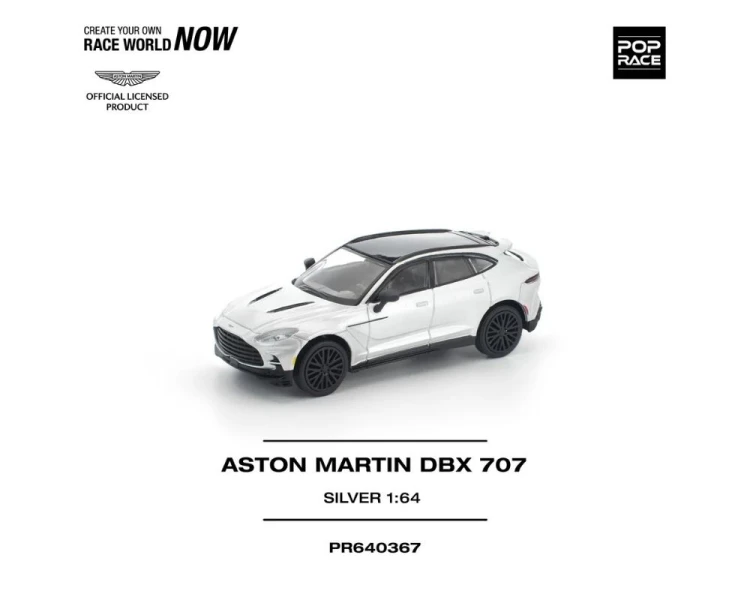 Pop Race Aston Martin DBX 707 Silver PR640367