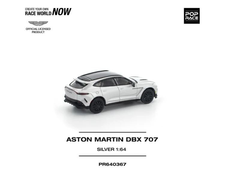 Pop Race Aston Martin DBX 707 Silver PR640367