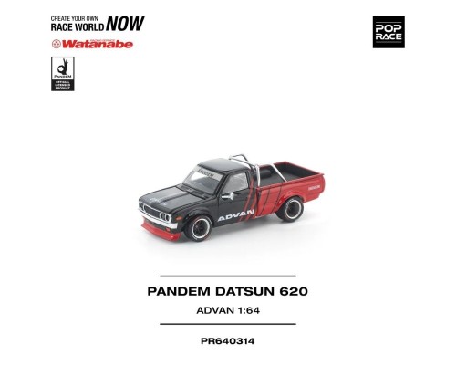 Pop Race Pandem Datsun 620 Advan Red Black PR640314