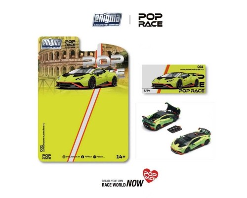 Pop Race Lamborghini Huracan STO Verde Citrea Aracio Dac PRE031