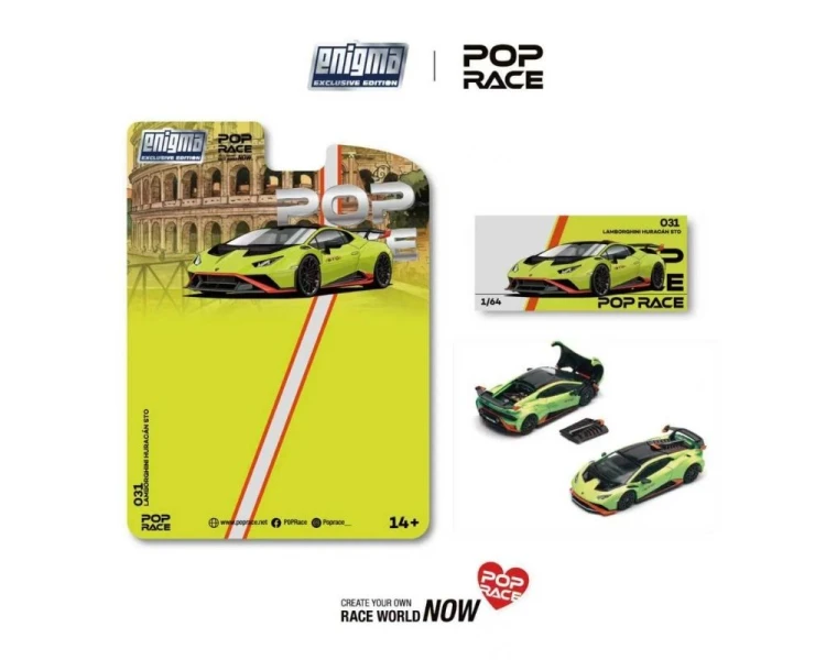 Pop Race Lamborghini Huracan STO Verde Citrea Aracio Dac PRE031