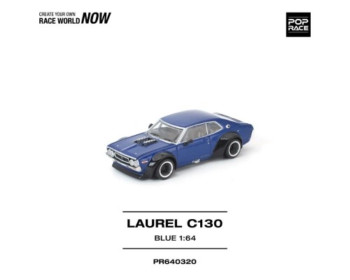 Pop Race Nissan Laurel C130 Blue PR640320