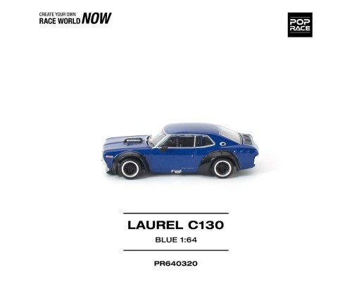 Pop Race Nissan Laurel C130 Blue PR640320