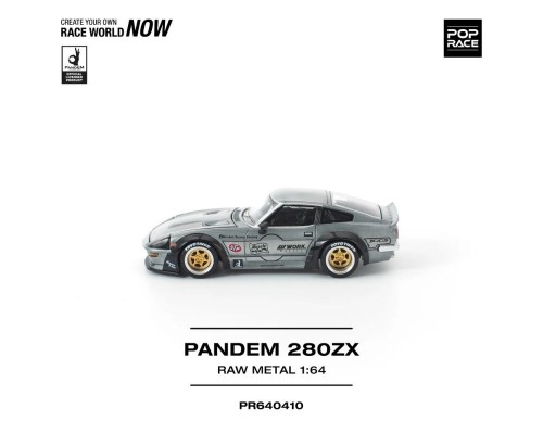 Pop Race Pandem Nissan 280 ZX Raw Metal PR640410