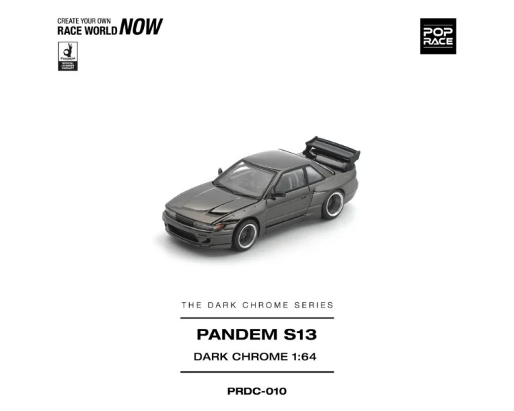 Pop Race Pandem Nissan S13 Silvia Dark Chrome PRDC010