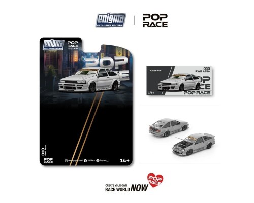 Pop Race Toyota RWB AE86 Matte Grey PRE030