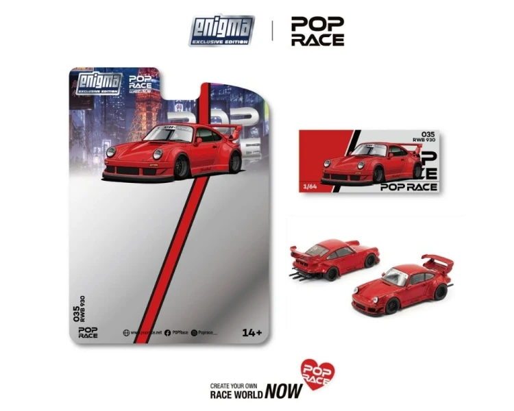 Pop Race Porsche RWB 930 Red PRE035