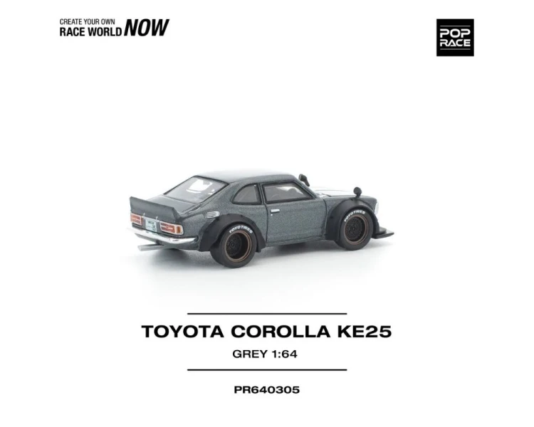 Pop Race Toyota Corolla KE25 Grey PR640305