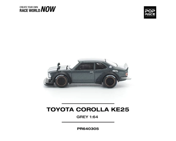 Pop Race Toyota Corolla KE25 Grey PR640305