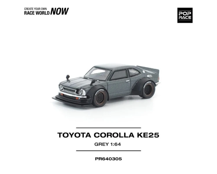 Pop Race Toyota Corolla KE25 Grey PR640305