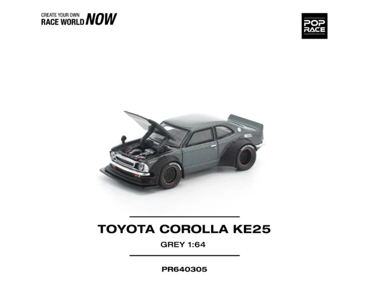 Pop Race Toyota Corolla KE25 Grey PR640305