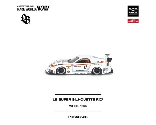 Pop Race LB Super Silhouette Mazda RX7 FD3S White PR640528