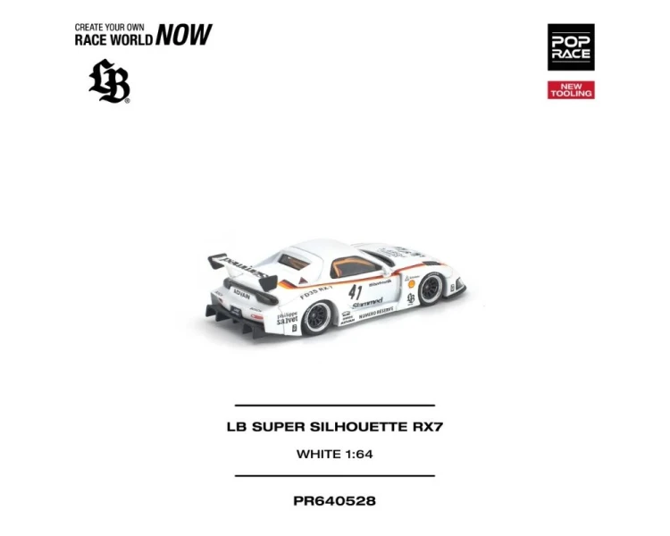 Pop Race LB Super Silhouette Mazda RX7 FD3S White PR640528