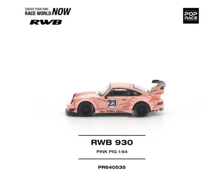 Pop Race Porsche RWB 930 #23 Pink Pig PR640535