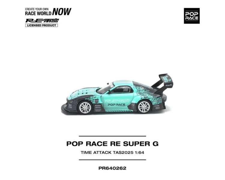 Pop Race Mazda RX-7 Super G Time Attack Tokyo Auto Salon 2025 Blue Black PR640262